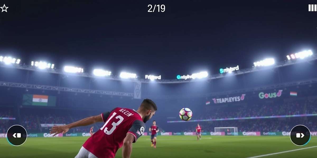 FIFA Mobile Finesse Finish - Indian Gameplay Action FIFA Mobile Finesse Finish gameplay showing a player executing a perfect finesse shot in an Indian stadium
