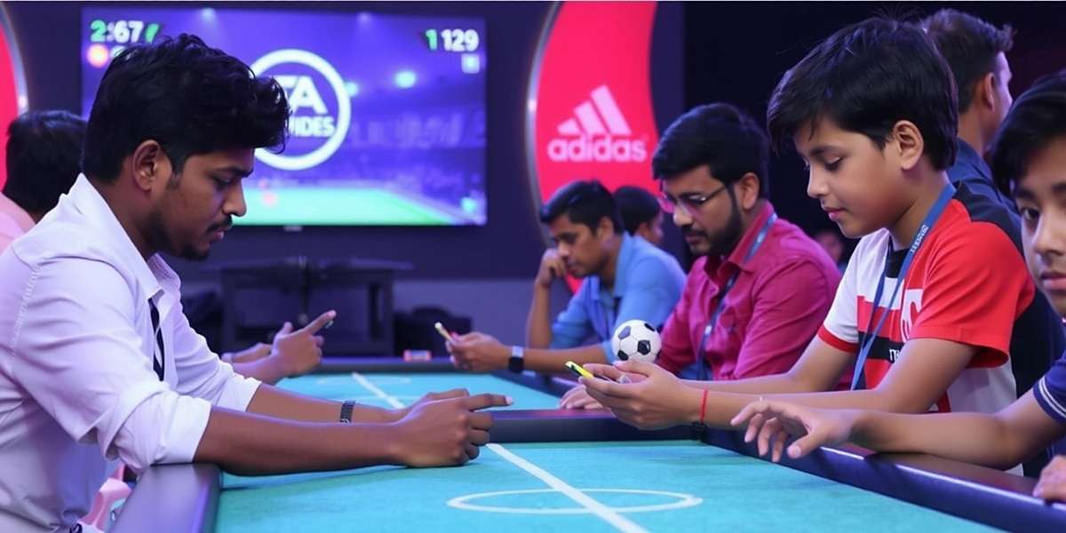 FIFA Mobile Finesse Finish Tournament in India Indian gamers of all ages competing in a FIFA Mobile Finesse Finish tournament in Bangalore